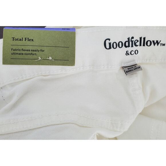 Goodfellow & Co Men's 36W x 32L Premium White Slim Lightweight Denim New - Picture 6 of 7